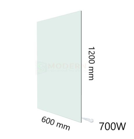 infrapnel sklenený smodern SW700 - 700W biele sklo rozmery