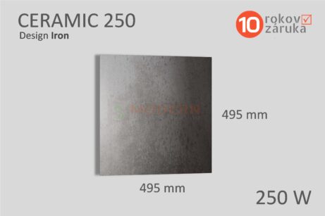 infrapanel smodern ceramic iron 250W rozmery