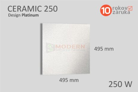 infrapanel smodern ceramic platinum 250W rozmery
