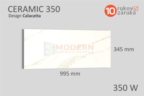 infrapanel smodern ceramic calacatta 350W rozmery