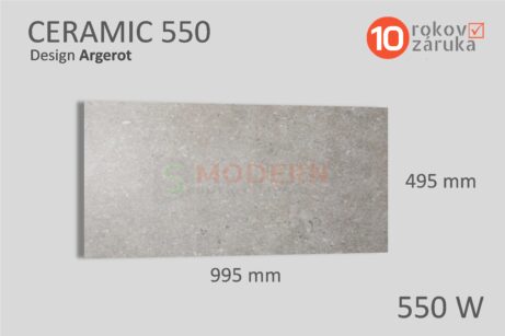 infrapanel smodern ceramic argerot 550W rozmery