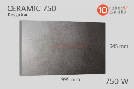 infrapanel smodern ceramic iron 750W rozmery