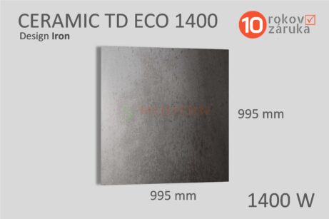 infrapanel smodern ceramic td eco iron 1400W rozmery