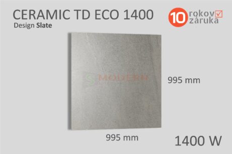 infrapanel smodern ceramic td eco slate 1400W rozmery