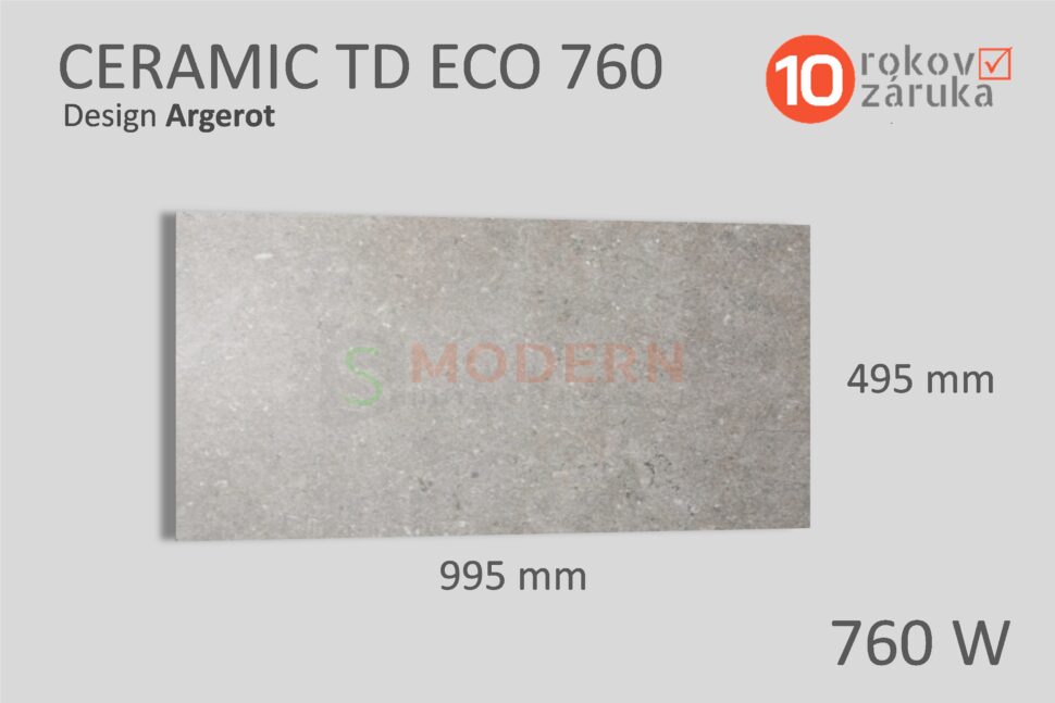 infrapanel smodern ceramic td eco argerot 760W rozmery