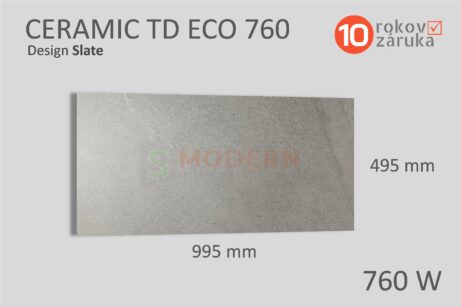 infrapanel smodern ceramic td eco slate 760W rozmery